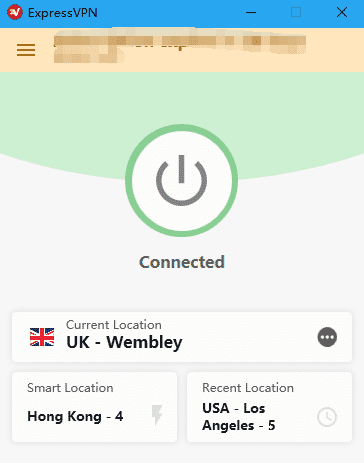 打开expressvpn，连接英国节点