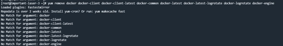 卸载掉旧版的 docker